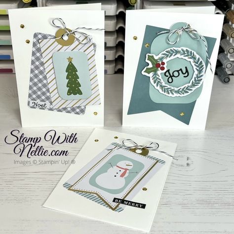 Festive Tags Kit, Stampin Up Festive Tags Kit Alternatives, Stampin Up Festive Tags Kit, Stampin Up Kits, Christmas Crafting, Stampin Up Christmas, December 2023, Ornament Kit, Christmas Tags