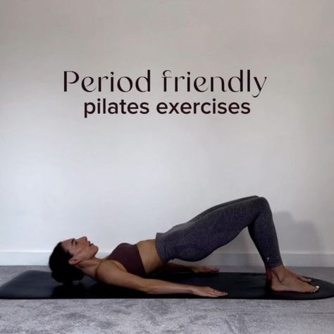 KAYLEIGH JAYNE PILATES | CERTIFIED PILATES INSTRUCTOR on Instagram: "Period friendly pilates exercises ✨✨ These exercises are targeted for before/ during your period to help release cramps, boost your mood and increase your energy levels whilst not being too intense. It is entirely safe to exercise while on your period. However, the most important thing is to listen to your body’s needs and moving the body in a comfortable way. That can include wearing more comfy clothes and some extra stretch Exercise For When On Period, Period Friendly Workouts, Sweaty Aesthetic, Period Workout, Pilates Exercises, Pilates Instructor, Boost Your Mood, Comfy Clothes, Pilates Workout