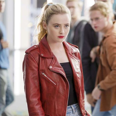 13 Body-Swap Movies to Check Out After Watching Freaky - Everett Collection / Universal/Courtesy Everett Collection Kathryn Newton, Celebrities Leather Jacket, Bear Jacket, Womens Biker Jacket, Real Leather Jacket, Biker Leather, Lady Biker, Brown Leather Jacket, Leather Biker Jacket