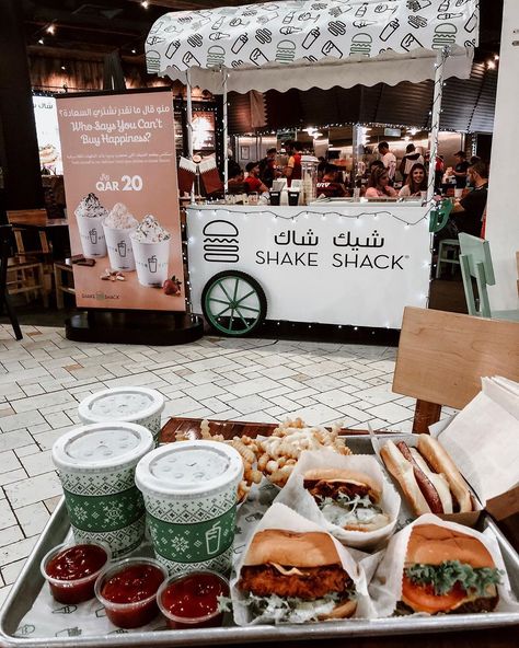 Sabrine 🇲🇦🇳🇱 on Instagram: “No place like Shake Shack 🙊🍔 BEST burgers in town #ShakeShack #Doha #Qatar #Burgers #VillagioMall” Best Burgers, Shake Shack, Coffee Menu, Doha Qatar, Doha, Qatar, Drinks, Canning, Coffee