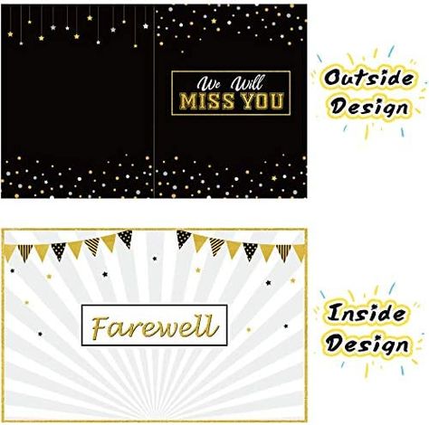 Ships within 24 Hours or Less! Buy This Product Form Our Website For Your Amazing Party! Farewell Party Decorations Goodbye Card Guest Book We Will Miss You Card Retired Party Supplies Going Away Gift for Coworker Men Women Adults(Black and Gold) Shop at https://www.homepartyking.com/product/farewell-party-decorations-goodbye-card-guest-book-we-will-miss-you-card-retired-party-supplies-going-away-gift-for-coworker-men-women-adultsblack-and-gold Card Guest Book, Farewell Party Decorations, Farewell Party, Will Miss You, Farewell Parties, Gift For Coworker, Miss You Cards, Guest Book Alternatives, Gifts For Coworkers