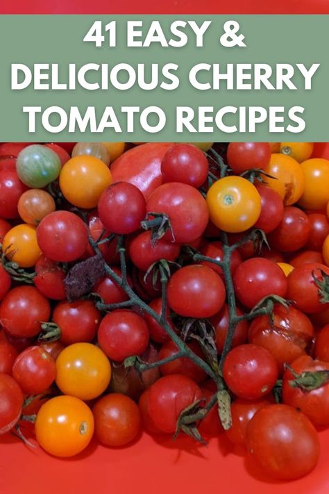 Cherry Tomato Jam Recipe, Garden Tomato Recipes, Freezing Cherry Tomatoes, Grape Tomato Recipes, Tomato Side Dishes, Canning Cherry Tomatoes, Tomato Jam Recipe, Tomato Pasta Salad, Tomatoes Recipes