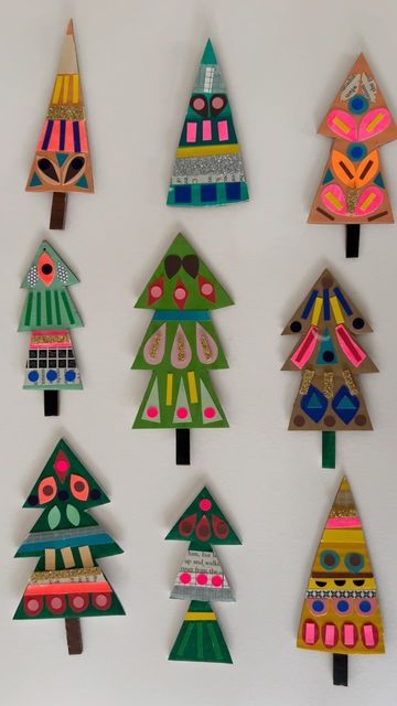 Homemade Christmas Decorations For Kids, Christmas Origami For Kids, Diy Christmas Decorations Kids, Sally Payne, Recycled Christmas Decorations, Jul Diy, Christmas Art Projects, Navidad Diy, Paper Christmas