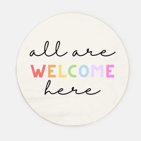 All Are Welcome Classroom, All Are Welcome Here, School Counselor Office Decor, Office Door Signs, Counselors Office Decor, School Counselor Office, Classroom Welcome, Playroom Signs, Counselor Office