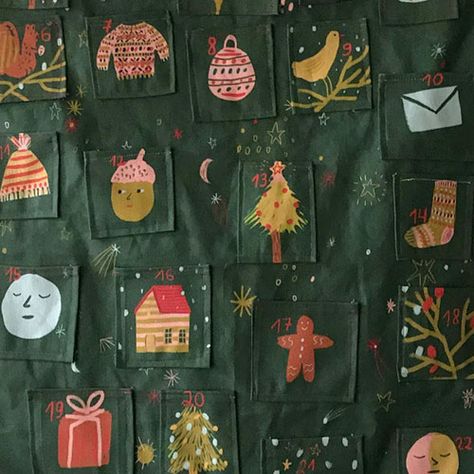 Diy Advent Pocket Calendar, Christmas Crafts Diy Advent Calendar, Diy Advantage Calendar, Scandinavian Advent Calendar, Decorating Advent Calendar, Pocket Advent Calendar Diy, Diy Quilted Advent Calendar, Hobbycraft Advent Calendar, Christmas Countdown Sewing