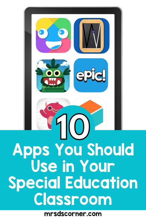 Technology can be such an AMAZING resource in the special education classroom. iPads, tablets and AAC devices can help students communicate, access curriculum, create and use visual schedules, and learn basic math and reading skills. But, as a special education teacher, it can be hard to know what apps you should be using in your special education classroom. So, here are 10 of my favorite apps to use with special education students. Technology In Special Education, Special Ed Lesson Plans, Adaptive Skills Special Education, Visual Schedules Special Education, Special Education Preschool Classroom, Sped Preschool, Math Special Education, Sped Organization, Special Education Curriculum