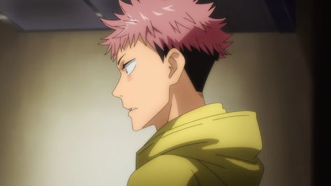 Yuji Itadori | Jujutsu Kaisen Anime Side View, Best Horrors, Jokes Pics, Anime Screenshots, Side Profile, Horror Stories, Manga Comics, Jujutsu Kaisen, Main Characters