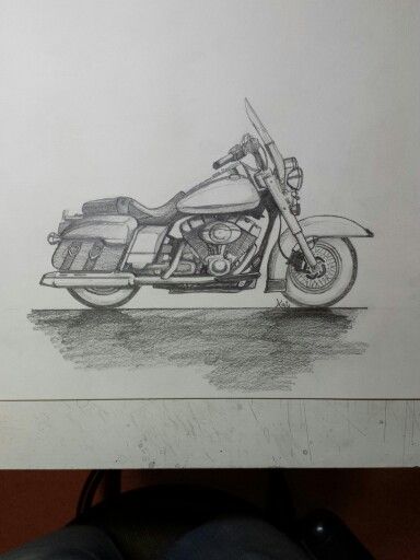 Harley Davidson I drew with pencil Harley Davidson Sketch Drawings, Harley Davidson Sketch, Harley Davidson Drawing, Cool Drawing, Biker Art, Draw Ideas, Springfield Mo, Doodle Drawings, Cartoon Art Styles