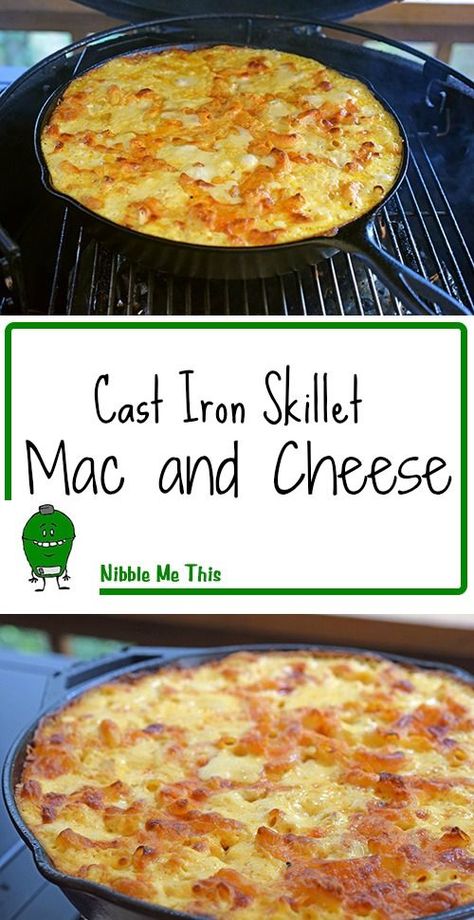 Pasta On The Grill, Big Green Egg Side Dishes, Big Green Egg Mac And Cheese, The Big Green Egg Recipes, Best Big Green Egg Recipes, Grilled Mac And Cheese Recipe, Big Green Egg Desserts, Green Egg Grill Recipes, Green Egg Smoker Recipes