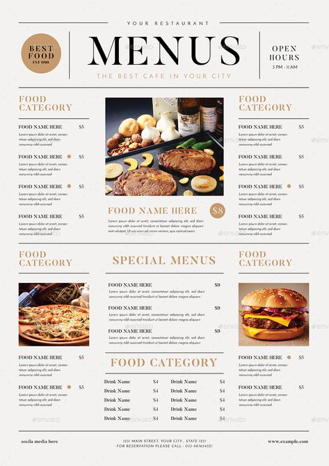 SImple Food Menus #SImple, #affiliate, #Food, #Menus Breakfast Menu Design, Menu Design Layout, Menu Design Inspiration, Cafe Menu Design, Menu Card Design, Menue Design, Menu Layout, Menu Design Template, Food Menu Design