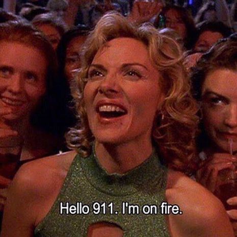 YAS Monday. We are ready for ya #bnkrlove #BNKR #meme #sexandthecity Aha Aha, Iconic Quotes, City Quotes, Series Quotes, Samantha Jones, Cinema Movie, Film Cinema, Tv Screen, Harry Potter Film