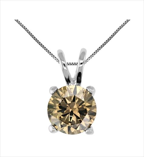 Champagne Diamond Solitaire Necklace Pendant Diamond Solitaire Pendant, Solitaire Necklace, Gold Champagne, Solitaire Pendant Necklace, Diamond Solitaire Necklace, Solitaire Necklaces, Solitaire Pendant, Champagne Diamond, Champagne Gold