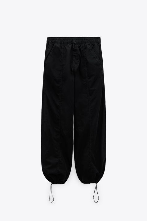 Wardrobe Building, Nylon Pants, Graphic Design Ideas, Zara Pants, Pocket Jeans, Mode Inspiration, Zara United States, Black Nylons, Pants Black