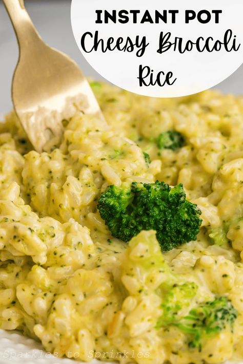 Cheesy Broccoli Rice, Broccoli And Rice, Cheesy Broccoli, Rice Recipes For Dinner, Broccoli Rice, Dinner Easy, Instant Pot Dinner Recipes, Easy Instant Pot Recipes, God Mat