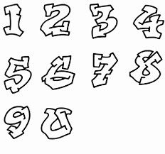 Graffiti Numbers, Traditional Tattoo Stencils, Graffiti Alphabet, Graffiti Font, Drawing Letters, Creative Lettering, Letter Stencils, Numbers Font, Anime Monochrome