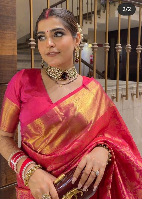 Kritika Khurana, Saree Wearing Styles, New Saree Blouse Designs, Indian Bride Outfits, Fashionable Saree Blouse Designs, Fancy Sarees Party Wear, Newly Wed, Indian Saree Blouses Designs, New Saree