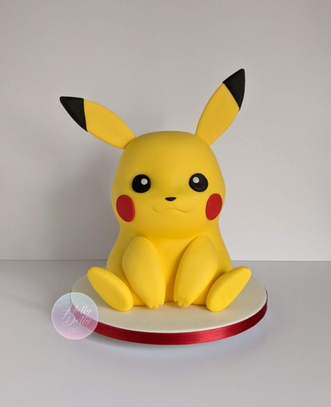 Pikachu Cake Ideas, Pikachu Cake Birthdays, Pikachu Birthday Cake, Dolly Cakes, Bolo Pikachu, 3d Pikachu, Birthday Cake Celebration, Pikachu Birthday, Pokemon Birthday Cake