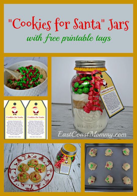 This is a great recipe for cookies for Santa... and free printable tags are included... so it's a perfect DIY gift too! Santa Cookies In A Jar Recipe, Recipe For Cookies, Christmas Cookies Gift, Free Printable Tags, Cookies For Santa, Diy Cookie, Santa Cookies, Printable Tags, Community Board