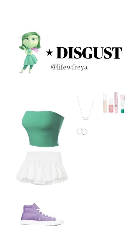 disgust outfit! #insideout2 #insideout #follow #cute #outfit Cute Outfit, Inside Out