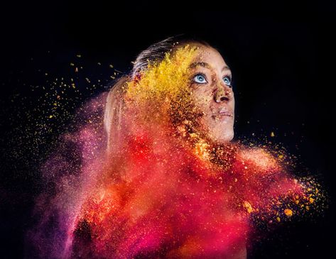 BTS: Shooting Portraits of Models Being Hit with Colorful Powder pigments 2 Bridge Pose, Powder Paint, Photographer Advertising, Pigment Powder, Color Powder, Artistic Photography, Magazine Photography, Street Artists, Best Photographers