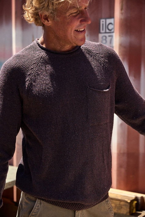 Stinson Rollneck Sweater in Dark Brown Denim Yarn, Proper Cloth, Rollneck Sweater, Stylish Men Casual, Men's Sweaters, Roll Neck Sweater, Mens Fashion Casual Outfits, Recycled Denim, Roll Neck