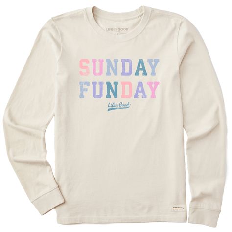 Women's Sunday Funday Athletic Long Sleeve Crusher Tee Sunday Funday Shirt, Long Sleeve Tee Shirt, Ladies Tee Shirts, Long Sleeve Tee Shirts, Prove It, Sunday Funday, Laid Back Style, Pant Shirt, Long Sleeve Tee