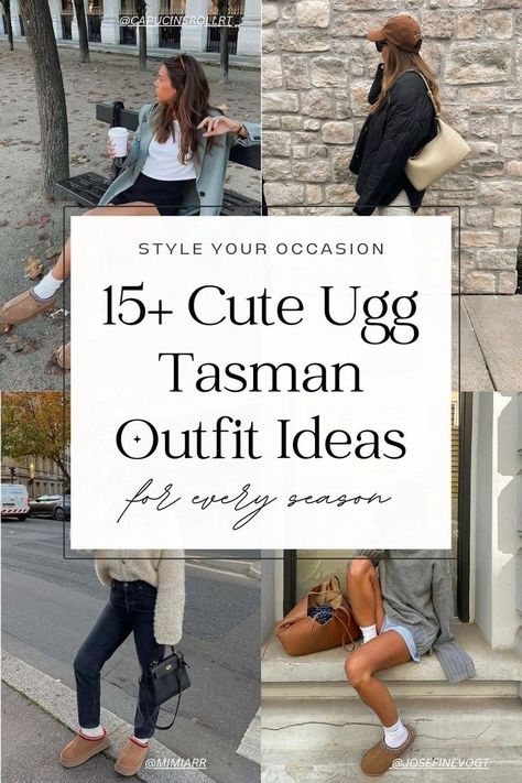 Looking for chic Ugg Tasman slippers outfit ideas or Ugg Tazz outfit aesthetic ideas for fall and winter style? You’ll love our list of 15+ modern Ugg Tasman outfits (& a few Tazz looks) that will have you stylish and cozy in 2023! Fall ugg boots outfit, fall 2023 fashion, ugg winter slippers outfits Tazz Outfit, Outfits With Ugg Slippers, Platform Ugg Outfit, Ugg Slipper Outfit, Ugg Tasman Outfit, Tasman Uggs Outfits, Ugg Tasman Slippers Outfit, Tasman Slippers Outfits, Ugg Platform Slippers