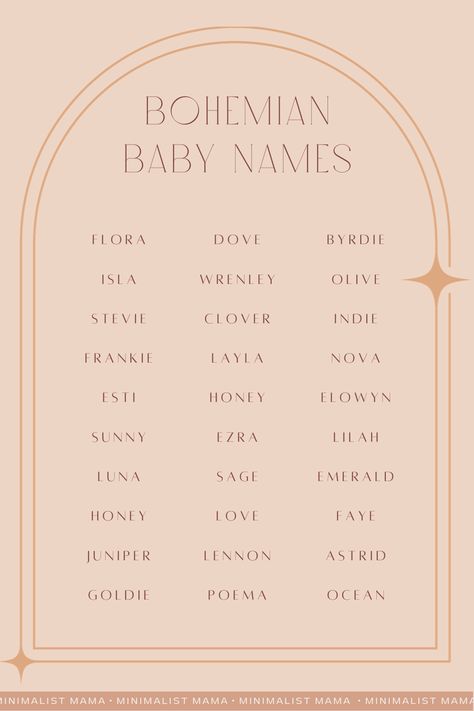 Hippie Girl Names, Earthy Girl Names, Pretty Flower Names, Flower Names For Girls, Bohemian Baby Names, Baby Names List, Hippie Names, Old Fashioned Baby Names, Earthy Girl