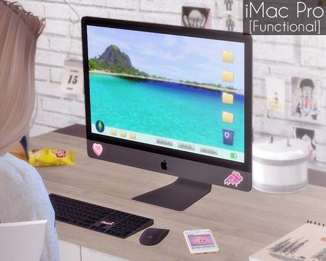 Electronics: Functional iMac Pro from Descargas Sims • Sims 4 Downloads Sims 4 Macbook, Sims 4 Cc Best, Custom Computers, Sims 4 Mac, Los Sims 4 Mods, Sims 4 Bedroom, Custom Computer, Sims 4 House Design, Casas The Sims 4