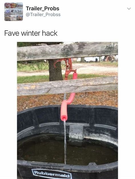 Winter barn hack. No more frozen hoses Farm And Ranch Hacks, Horse Barn Hacks, Horse Hacks, Farm Hacks, Horse Farm Ideas, Barn Hacks, Diy Horse Barn, Horse Barn Ideas Stables, Paddock Paradise