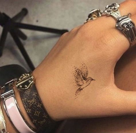 Cav Leg Tattoo, Woman Forarm Tattoos, Beautiful Bird Tattoos For Women, Hummingbird Tattoo Hand, Small Fill In Tattoos For Sleeve, Hummingbird Tattoo Collar Bone, Petite Tattoos For Women, Butterfly Hummingbird Tattoo, Microtattoo For Women