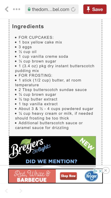 Butterbeer cake ingredients list Cupcake Ingredients List, Cake Ingredients List, Cupcake Ingredients, Butterbeer Cake, Pear Cake, Butterscotch Pudding, Pear Recipes, Warm Cake, Ingredient List