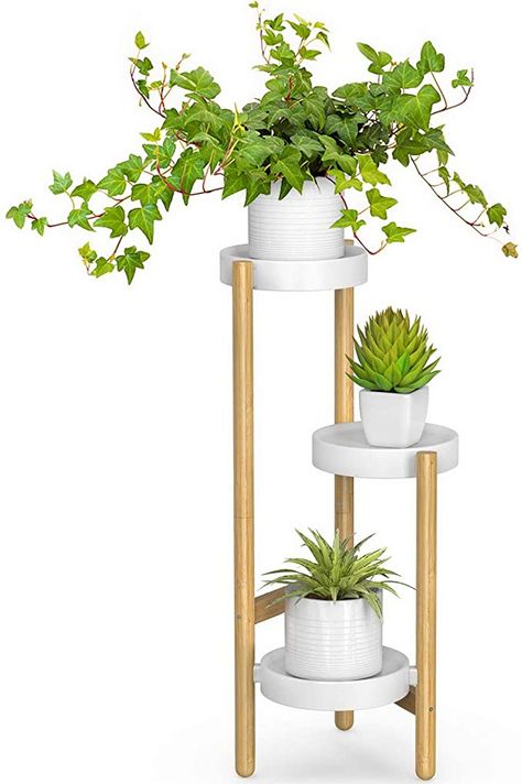 Amazon.com : Bamboo Plant Stands Indoor, 3 Tier Tall Corner Plant Stand Holder & Plant Display Rack for Outdoor Garden (3 Tier -1) : Garden & Outdoor Tattoo Trees, Plant Stands Indoor, Corner Plant Stand, Corner Plant, Tall Plant Stands, Garden Shelves, Bamboo Plant, Plant Pot Holders, Short Plants