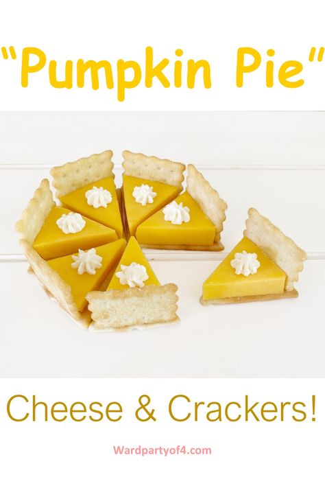 Thanksgiving Cheese And Cracker Pie, Cheese And Crackers That Look Like Pumpkin Pie, Cheese Cracker Pumpkin Pie, Cheese And Cracker Pie Slices, Pumpkin Pie Cheese Appetizer, Pumpkin Pie Crackers And Cheese, Pie Cheese And Crackers, Cheese And Cracker Pumpkin Pie, Cheese And Cracker Pie