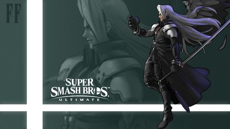 Cloud Super Smash Bros, Sephiroth Final Fantasy Vii, Super Smash Bros Characters, Final Fantasy Funny, Super Smash Bros Brawl, Meta Knight, Smash Brothers, Super Smash Brothers, Cloud Strife