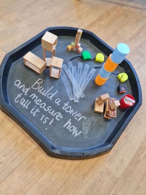 Construction Tuff Tray Eyfs, Tuff Tray Ideas School Age, Building Tuff Tray Ideas, Schemas Early Years Activities, Settling In Activities Eyfs, Writing Tuff Tray, New Entrant Classroom Ideas, Nursery Continuous Provision, Stay And Play Activities Eyfs