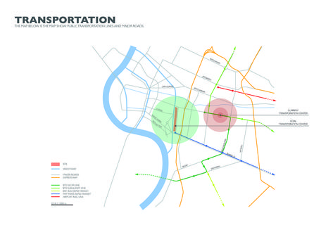 Transportation Diagram Architecture, Site Analysis Architecture Transportation, Architecture Transportation Analysis, Site Analysis Transportation, Urban Presentation, Site Drawing, Context Map, Analysis Diagram, Site Analysis Architecture