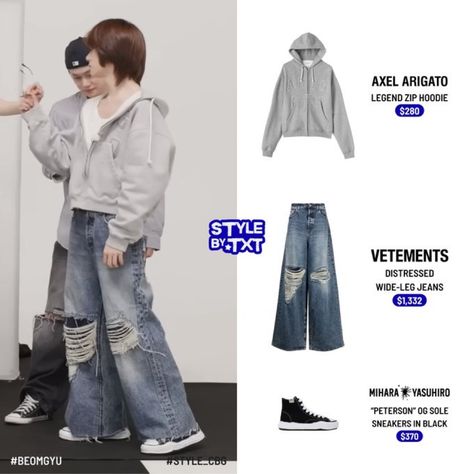 Beomgyu Style Outfit, Beomgyu Inspired Outfits, Txt Beomgyu Outfit Inspired, Txt Yeonjun Outfit Inspired, Beomgyu Outfits Casual, Beomgyu Fits, Txt Outfit Concert, Beomgyu Fashion Style, Kpop Concert Fits Txt