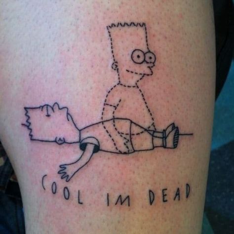 Simplicity Tattoos, Awful Tattoos, Simpsons Tattoo, French Tattoo, Small Tattoos With Meaning, Poke Tattoo, Funny Tattoos, Aesthetic Tattoo, Tattoo Trends