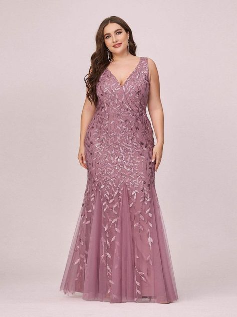 Women's Double V-Neck Fishtail Sequin Evening Dress wedding dresses lace a line, bridsmaid dresses, chiffon dresses #dresses #dressesvideo #dressesup, dried orange slices, yule decorations, scandinavian christmas Floor Length Maxi Dress, Sequin Evening Dresses, Dress Sleeve Styles, Sequin Cocktail Dress, Lace Decor, Sequin Maxi, Maxi Dress Evening, Mermaid Party, Evening Dresses Long