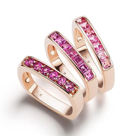 We are ALL about @lzoatkinson's @wwd advice to be your own Valentine this year 👏🏻 One of his gift suggestions was our garnet and tourmaline stacking bands in rose gold... on the website, size 6.75, ready to ship 😉😍 Sapphire Eternity Band, Jane Taylor, Rainbow Ring, Rainbow Sapphires, Rainbow Rings, Multi Sapphire, Yellow Gemstones, Stacking Bands, Square Stone