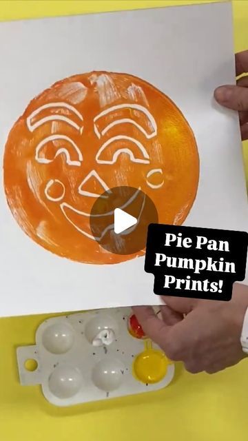 Pumpkins Art Preschool, Preschool Pumpkin Art, Art Docent, Cassie Stephens, Pizza Pans, Kids Craft Room, Tempera Paint, Amazon Link, Hand Crafts For Kids