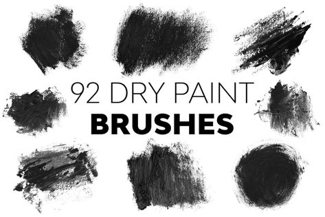 Dry Paint Brushes Photoshop Brushes Painting, Smudge Painting, Procreate Downloads, Brush For Procreate, Brush Tutorial, Psd Texture, Watercolor Photoshop, Ui Color, Brush Procreate