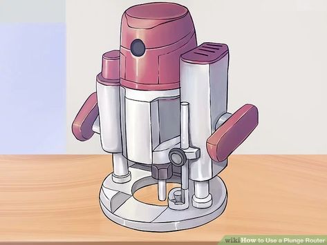 How to Use a Plunge Router: 12 Steps (with Pictures) - wikiHow Bosch Router, Dremel Router, Plunge Router, Router Projects, Router Woodworking, Electric Tools, 12 Step, 12 Steps, Woodworking Techniques