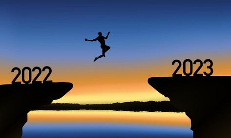 A man is jumping over to cliff and jump across between 2022 and 2023 word. Preppy Cliff Jumping Background, Jumping From High Places, High Jump Photography, Jumping Off Cliff, 2023 Word, Shoes Business, Highest Horse Jump Ever, Hd Wallpapers For Pc, Wallpaper 2024