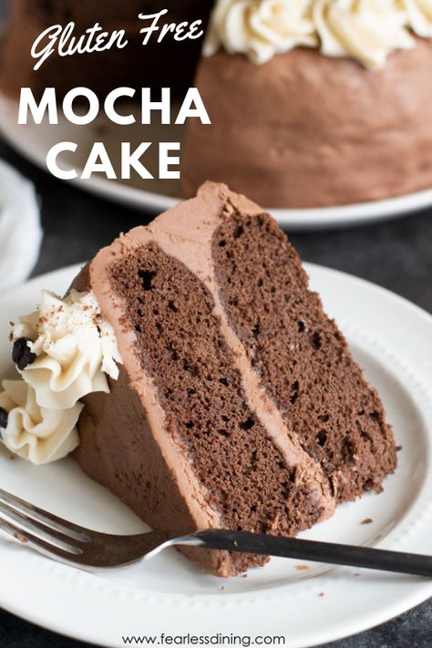 Mocha Cake Recipe, Brownies Caramel, Cake Recipe Chocolate, King Arthur Gluten Free, Bread Pudding With Apples, Mocha Cake, Gluten Free Cake, Gluten Free Cakes, Chocolate Cake Recipe