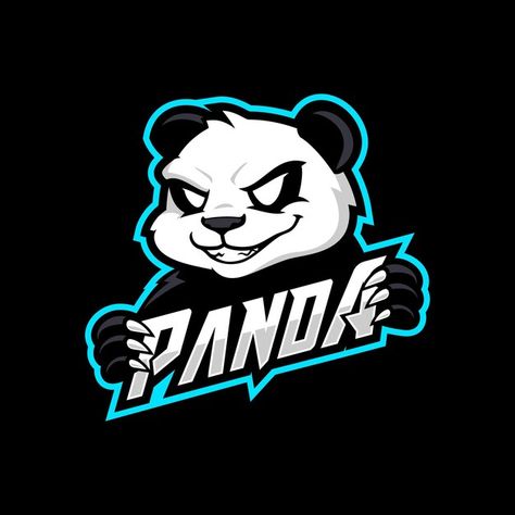 Logo Panda, Dj Panda, Anime Mascot, Panda Names, Cool Cartoon Drawings, Football Logo Design, Dynamic Logo, Logo Game, Happy Birthday Wishes Photos