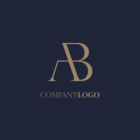 Ab Monogram Logo, Ab Logo, Free Id, Logo Moodboard, Elegant Logo Design, Packaging Ideas Business, Pen Art Drawings, Logo Idea, Initial Name