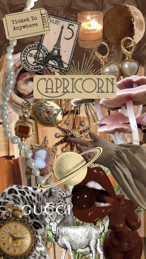 Capricorn Iphone Wallpaper, Wallpaper Iphone Capricorn, Capricorn Zodiac Aesthetic, Capricorn Aesthetic Wallpaper Iphone, Capricorn Wallpaper Iphone, Astronomy Aesthetic Outfit, Capricorn Aesthetic Wallpaper, Capricorn Moodboard, Capricorn + Core + Aesthetic