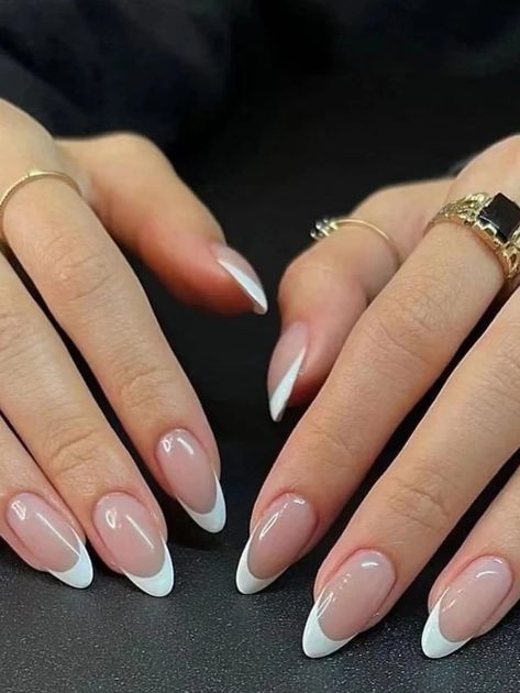 Absolutely! The 24pcs Long Almond French Style Full Cover Fake Nail Kit is a timeless choice that will never go out of style. It's the perfect way to upgrade your look and add a touch of elegance to your nails. You'll definitely turn heads with this classic French manicure! 💅🇫🇷 Long Nails French Manicure, French Classic Nails, French Nails White Classic, Nails For A Dance, Long Almond Nails French Tip, Almond Acrylic Nails French Tips, White Almond French Tip Nails, Long Almond French Tip, French White Tip Nails